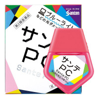 【香港直邮】日本进口 santen参天眼药水 fx金银色玫瑰清凉滴眼液 洗眼液润眼液红血丝 参天防蓝光PC眼药水12ml