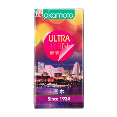 【香港直邮】冈本001避孕套 玻尿酸安全套双保险 持久润滑贴合 套套 情趣延时性用品 冈本零零贰安全套 12'S