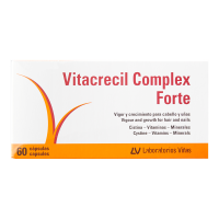 【香港直邮】Vitacrecil Complex Forte头发营养剂 碧力亚丝维生素生物素食补养育发增密发内调胱氨酸 Vinas胱氨酸生物素60粒*1盒